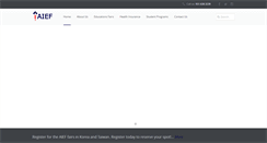 Desktop Screenshot of aief-usa.org